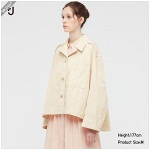 Uniqlo +J OVERSIZED SHIRT JACKET Neutral S